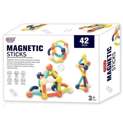 Konstruktor žaislas Magnetic Sticks, 42 dalys image 1