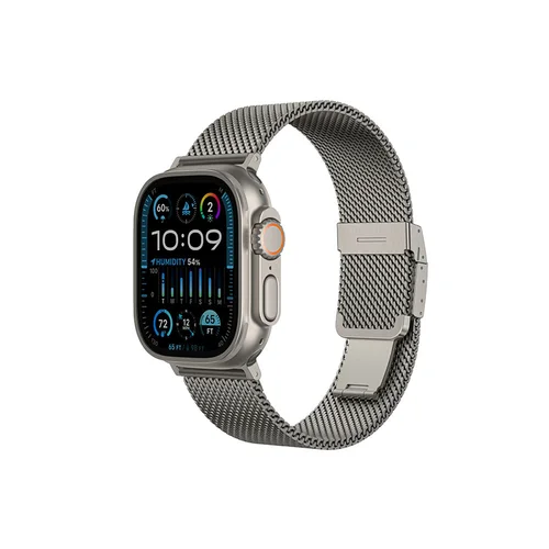 AmazingThing Titan Premium metalinė apyrankė Apple Watch, sidabrinė image 1