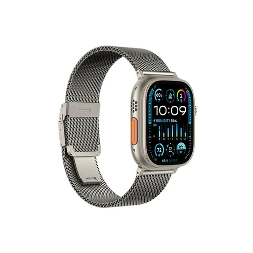 AmazingThing Titan Premium metalinė apyrankė Apple Watch, sidabrinė image 2