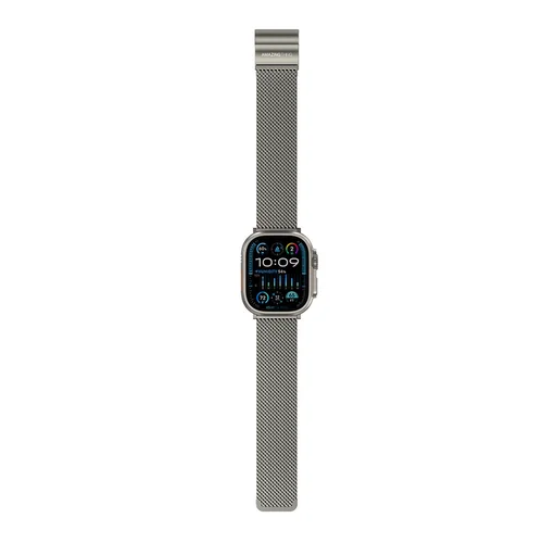 AmazingThing Titan Premium metalinė apyrankė Apple Watch, sidabrinė image 3