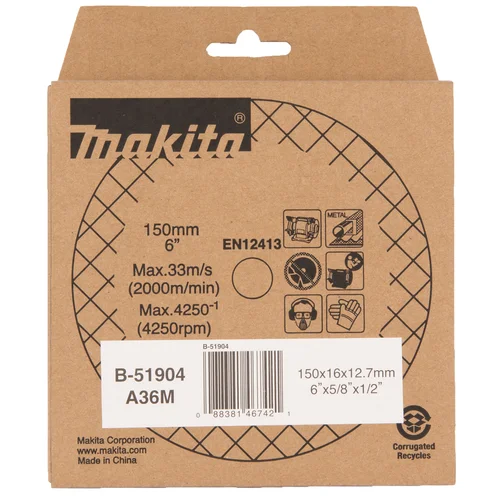 Makita B-51904 galandimo diskas 150 mm image 3