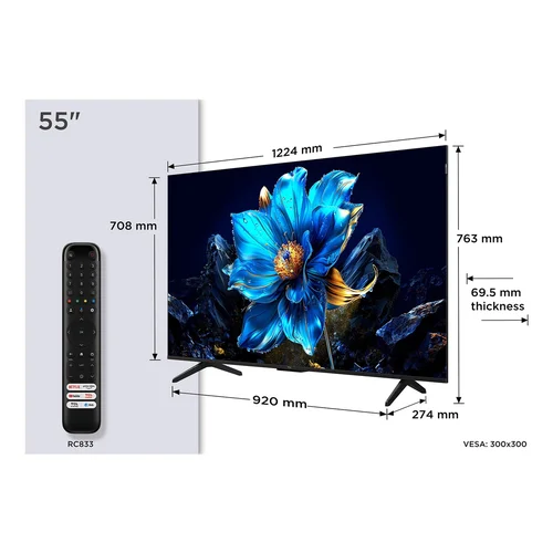 TCL P79K 55P79K 55 col. 4K televizorius image 2