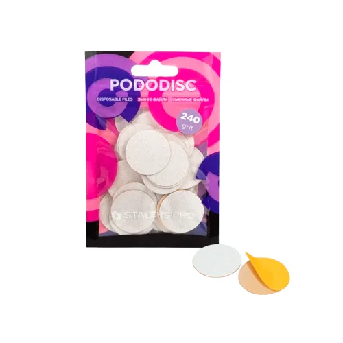 STALEKS PODODISC L EXPERT keičiami abrazyvai, 240 grit, 50 vnt. image 1