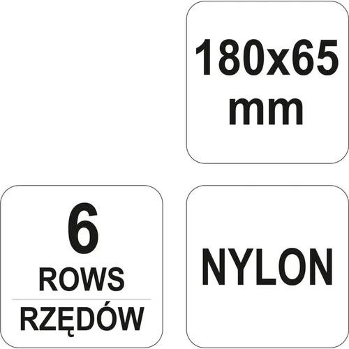 YATO YT-6350 vielinis šepetys, 180 × 65 mm image 3