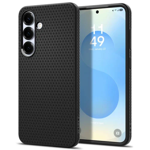 Spigen Liquid Air dėklas Samsung Galaxy S25, matinė juoda image 1
