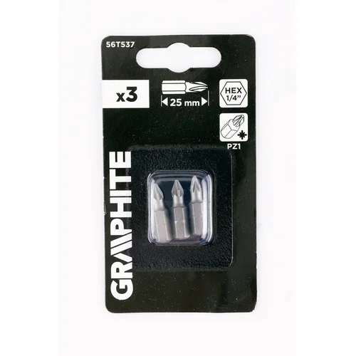GRAPHITE Antgaliukai PZ1, 25 mm, 3 vnt image 2