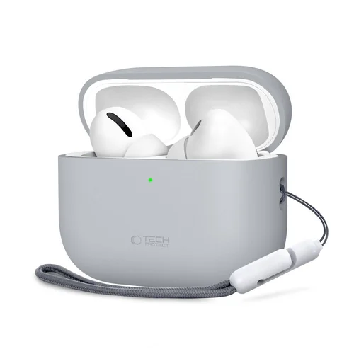 Tech-Protect silikoninis dėklas AirPods Pro 3, pilkas image 1