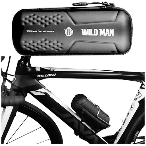 WILDMAN E3 dviračio krepšys 0,8 l, juodas image 3