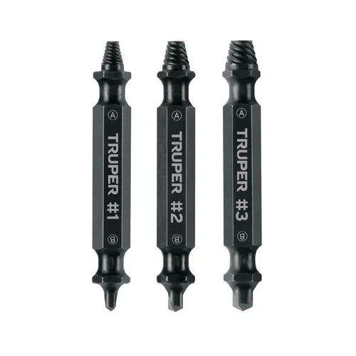 Truper Nulūžusių varžtų ištraukiklių rinkinys PUNE-3, 5 cm, Juoda image 1