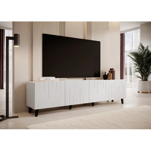 BARI RTV spintelė 200 × 42 × 52 cm, balta image 3