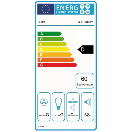BEKO CFB 5310 W 50 cm baltas gartraukis image 3