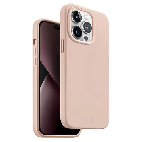 Uniq Lino Hue Magclick dėklas iPhone 14 Pro Max, rožinis image 1