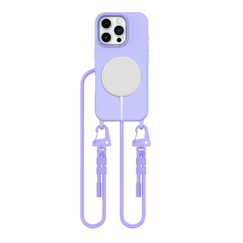 Tech-Protect MagNecklace dėklas iPhone 16 Pro Max, purpurinis image 1