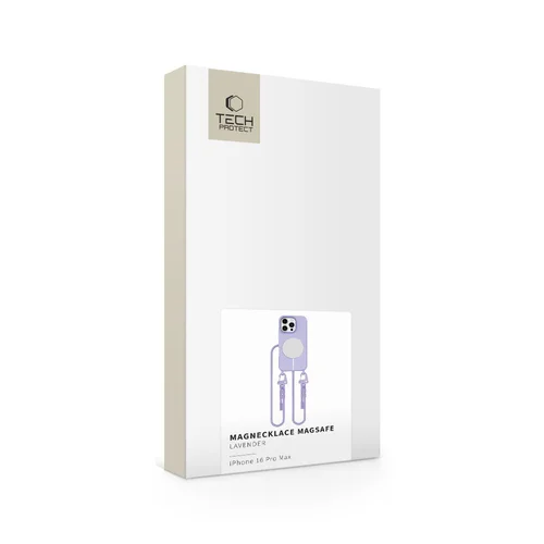 Tech-Protect MagNecklace dėklas iPhone 16 Pro Max, purpurinis image 3