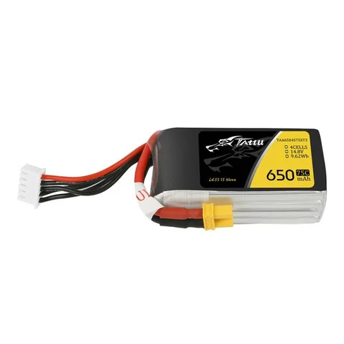 Tattu 650 mAh 14,8 V 75C 4S1P XT30 akumuliatorius image 2