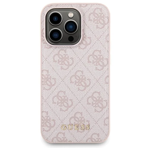 Guess 4G Metal Logo dėklo ir MagSafe baterijos rinkinys iPhone 15 Pro, 5000 mAh, rožinis image 3