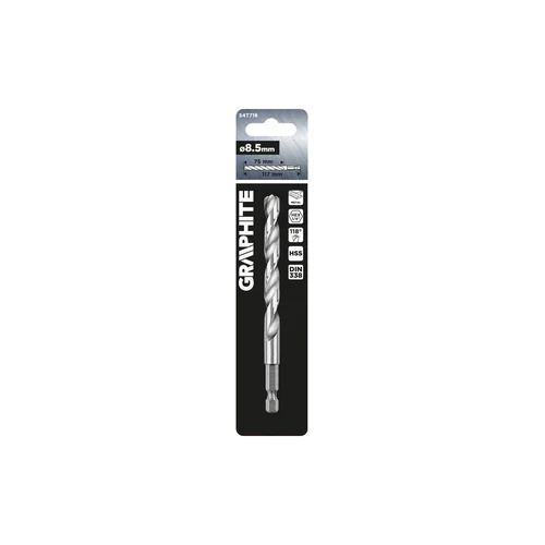 GRAPHITE 54T716 šešiakampis grąžtas 8,5 mm metalui image 2