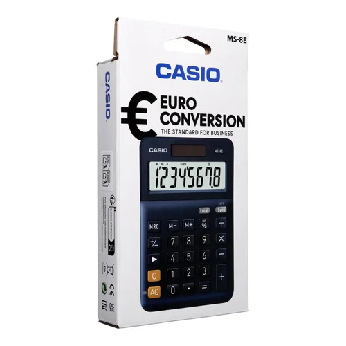 CASIO MS-8E tamsiai mėlynas skaičiuotuvas image 1