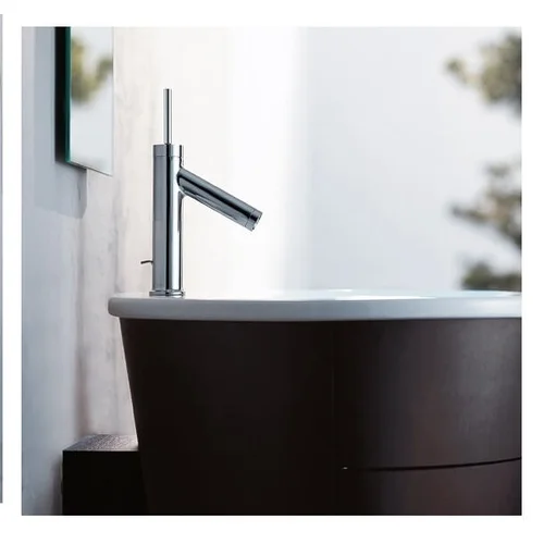 Hansgrohe Axor Starck 70 praustuvo maišytuvas su dugno vožtuvu - Braižyto aukso image 2