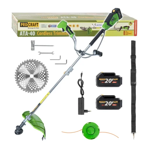 ProCraft ATA-40C 20 V Akumuliatorinė krūmapjovė image 1