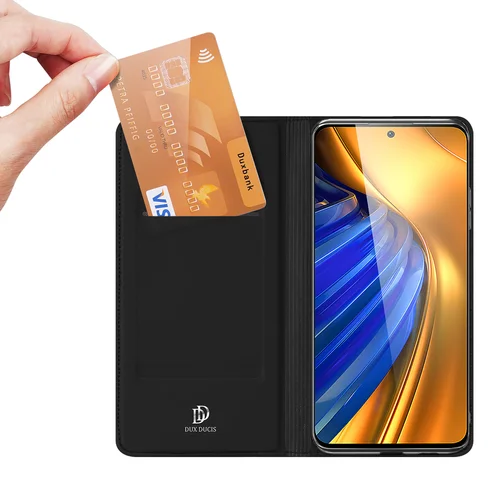 Dux Ducis Skin Pro dėklas Xiaomi Poco F4 5G, juodas image 2