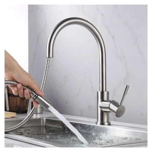 Blue Water Lima Inox Nerūdijantis plienas virtuvinis maišytuvas su dušu image 2