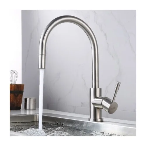 Blue Water Lima Inox Nerūdijantis plienas virtuvinis maišytuvas su dušu image 3