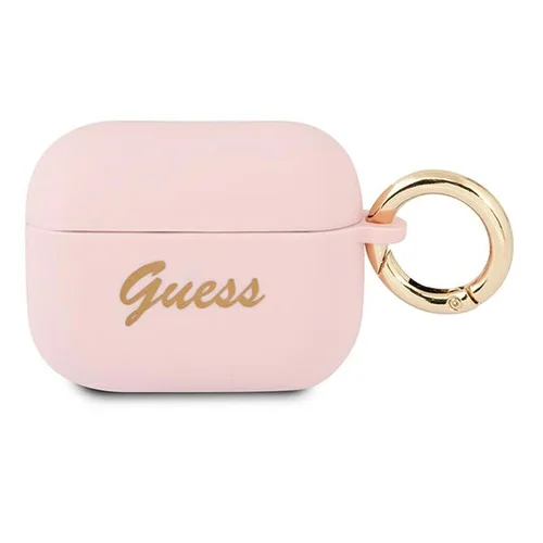 Guess GUAPSSSI rožinis silikoninis AirPods Pro dėklas image 1