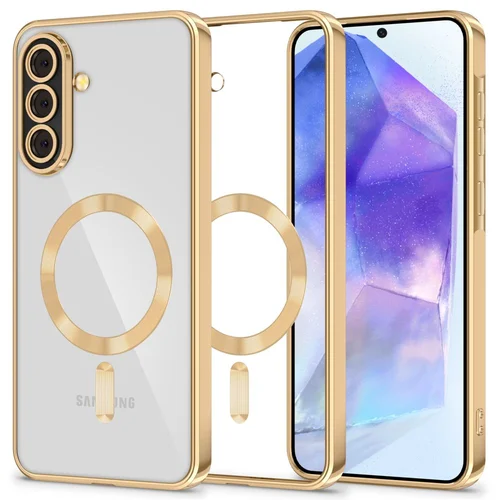 Tech-Protect MagFlex MagSafe dėklas Samsung Galaxy A56 5G, skaidrus auksas image 1
