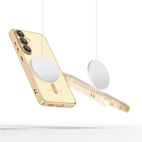Tech-Protect MagFlex MagSafe dėklas Samsung Galaxy A56 5G, skaidrus auksas image 2