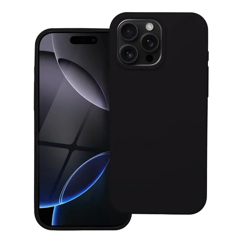 Forcell silikoninis dėklas iPhone 16 Pro Max, juodas image 1