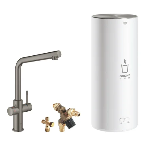 GROHE Red Duo virtuvinis maišytuvas, L boileris, SuperSteel image 1