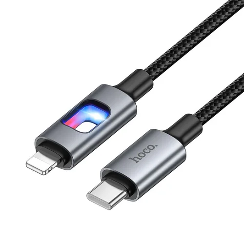 Hoco U144 USB-C–Lightning laidas 1,2 m juodas image 1