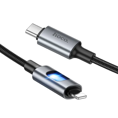 Hoco U144 USB-C–Lightning laidas 1,2 m juodas image 2