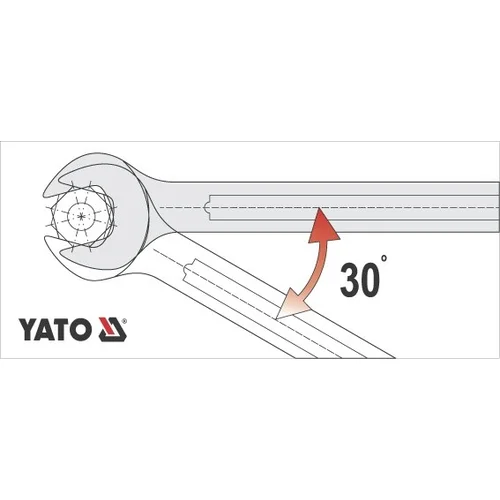 YATO YT-0335 6 mm kombinuotas raktas image 2