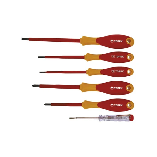 TOPEX Atsuktuvų rinkinys 6 vnt. 1000 V CrMo plienas image 1