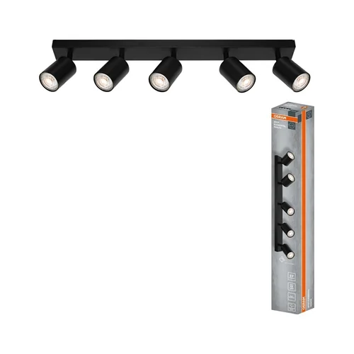 Osram kryptinis šviestuvas 5×GU10, juodas image 2