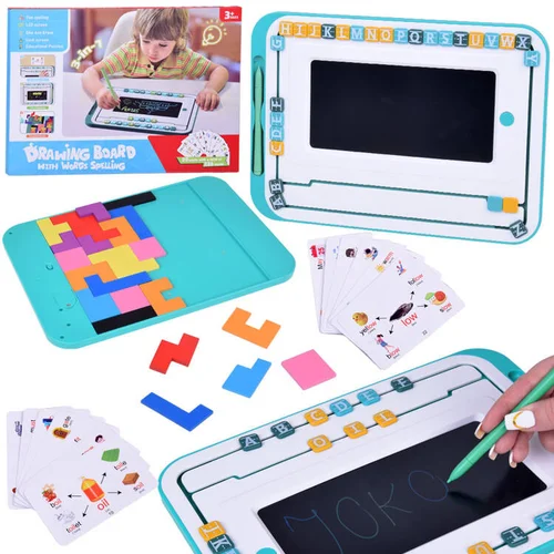 3-in-1 anglų kalbos mokymo rinkinys TA0113 su LCD lenta image 1