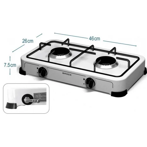 Mini viryklė Brock GS 002 W, balta image 3