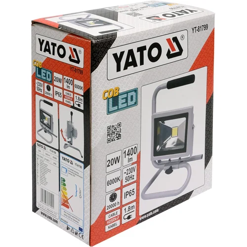 YATO YT-81799 COB LED prožektorius 20 W 1400 lm image 2