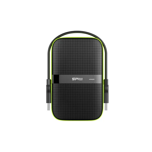 Silicon Power Armor A60 5 TB išorinis HDD, juodas ir žalias image 1