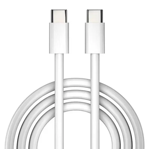 HD23 USB-C–USB-C PD 40 W kabelis, 2 m, baltas image 2