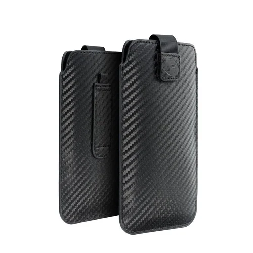 Forcell POCKET CARBON 06 dėklas Nokia ir Samsung telefonams image 1