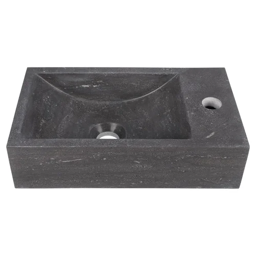 Praustuvas 40 x 22 x 11 cm, kalkakmenis, tamsiai pilkas image 2