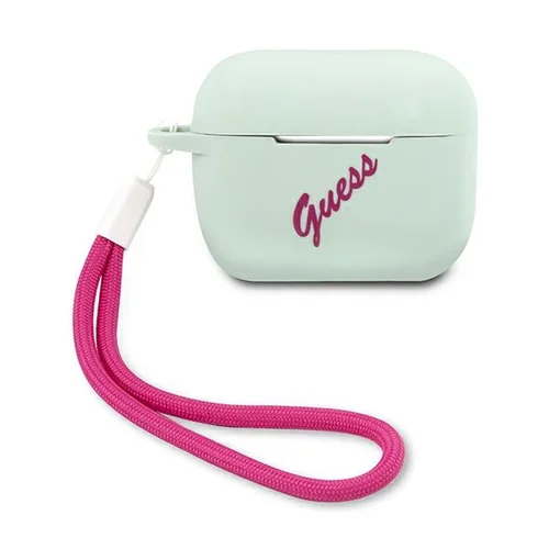 Guess GUACAPLSVSBF silikoninis AirPods Pro dėklas, mėlyna-fuksija image 1