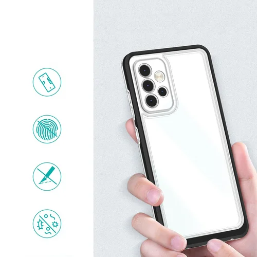 Hybrid Armor Aiškus 3 in 1 dėklas Samsung Galaxy A73, geltonas image 2