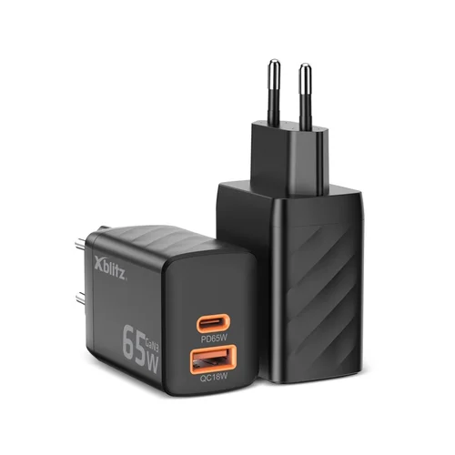 XBLITZ PD65W GaN3 XC2 įkroviklis, baltas image 1