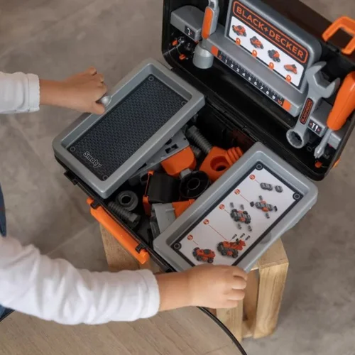 SMOBY Black & Decker Įrankių Dėklas + Automobilis Dalimis image 3