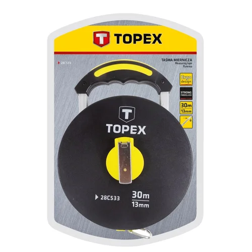 TOPEX Matavimo juosta 30 m stiklo pluošto image 2