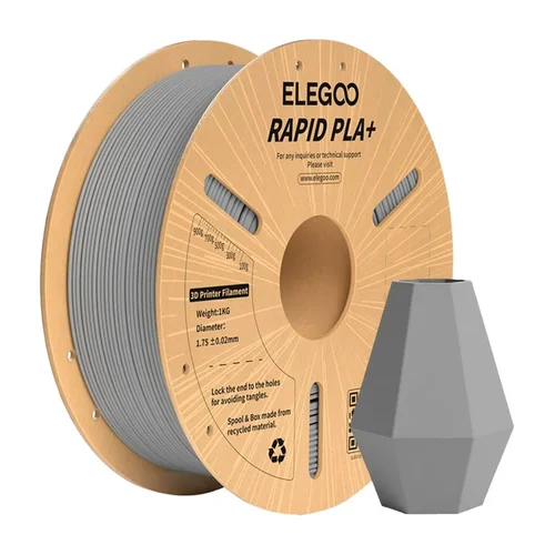 ELEGOO PLA+ greitas filamentas, pilkas, 1 kg image 3